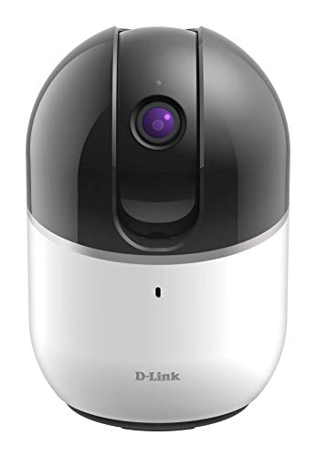 D-Link DCS-8515LH Telecamera di Sorveglianza HD, Motorizzata, Motion Tracking Automatico, Audio a 2 Vie, Slot per Micro SD, Funziona con Alexa