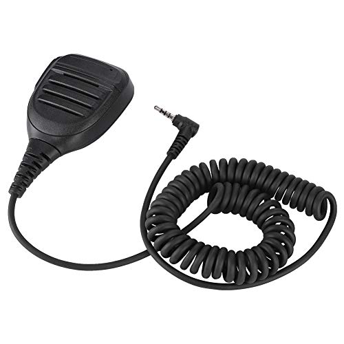 Tangxi Altoparlante palmare Mic, Microfono a Spalla 3.5mm PTT Walkie Talkie Radio Mic Altoparlante per YAESU FT1D FT1XDR FT2DR FT2XDR