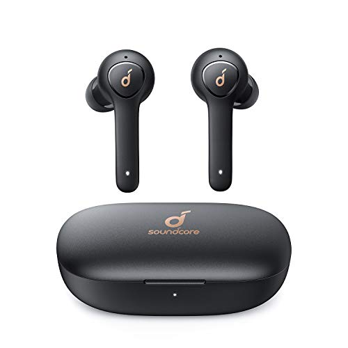 Cuffie Bluetooth Soundcore Life P2, auricolari bluetooth con 4 microfoni, 40 ore di riproduzione, IPX7, riduzione dei rumori cVc 8.0, driver in grafene, cuffie wireless per lavoro e viaggio