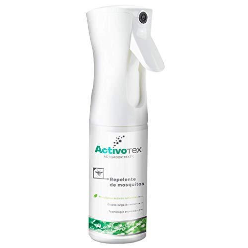 Spray diffusore repellente per zanzare e insetti a longa durata | Antizanzare naturale per bambini | Estratto naturale di Citrodiolo ACTIVOTEX | 185 ml