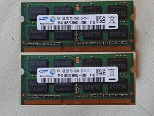 Samsung - Kit dual channel memoria RAM da 8GB (2 x 4GB) DDR3 1333MHz (PC3 10600S) SO Dimm per portatile/notebook