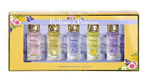 Charrier Parfums De Provence - Cofanetto di 5 eau de toilette in miniatura totale, 54 ml