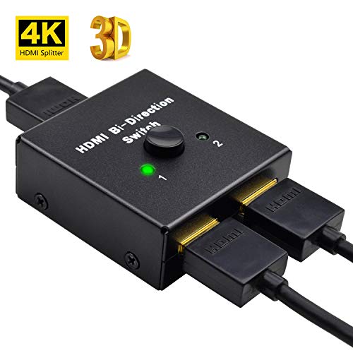 Switch HDMI Bidirezionale Ingresso 2 a 1 Uscita o Switch 1 a 2 Uscite Supporta 3D e 1080P per HDTV/BLU-Ray Player/DVD/DVR ecc.