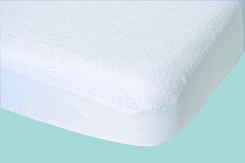 Poyetmotte Toucan proteggi materasso, 50 x 100 cm, bianco