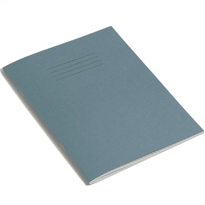 RHINO S5-Quaderno, 9 x 7, 80 pagine bianche, colore: blu (confezione da 10)