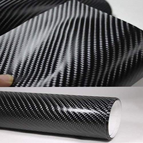 4D fibra di carbonio vinile - Nero x1.52m 0.3m (11.8 