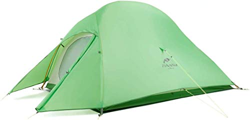 Naturehike Nuovo Cloud-up 2 Persona Tenda Aggiornata Doppio Strato Tenda Tende da Escursioni (210T Verde)