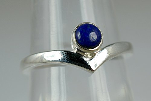 Anello con lapislazzuli, anello in argento con lapislazzuli, argento sterling 925, anello con gemma, anello in argento, anello in argento con lapislazzuli, anello blu, dimensioni da 6 a 31 IT