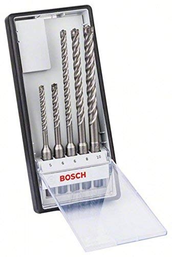 Bosch Professional 2608576199 Set di punte per Martelli SDS Plus-7X per Calcestruzzo e Muratura, 0 W, 0 V, 5 tlg, 1, Set di 5 Pezzi