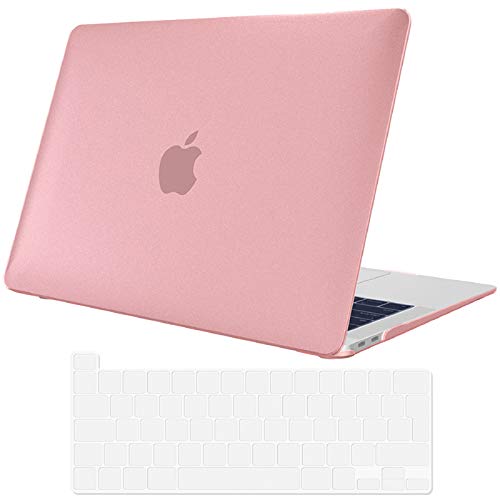 ProCase Custodia MacBook Pro 13 Pollici 2020 Cover[Modello: A2289 / A2251], Copertina Rigida Rivestita in Gomma Traslucida Ultra Sottile per MacBook Pro 2020 13,3 Pollici –Rosso Chiaro