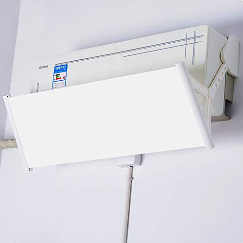 Deflettore condizionatore & Aria condizionata Vento deflettore,180 gradi regolabile e lunghezza liberamente estensibile (White)