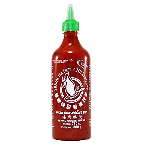 Flying Goose Sriracha Salsa di peperoncino piccante 730 ml (confezione da 2 pezzi)