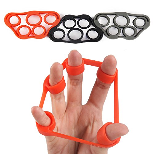 5BILLION Finger Stretcher Hand Exerciser - Forza Trainer per Avambraccio Esercizio, Chitarra Finger Pugnoforte e Arrampicata - 3 PCS Finger Stretcher Set