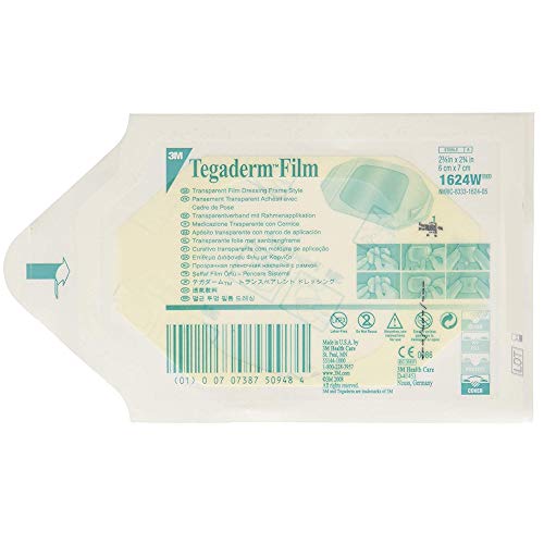 Tegaderm Film, medicazione trasparente in pellicola, modello a cornice, 6 x 7 cm – 50 pz