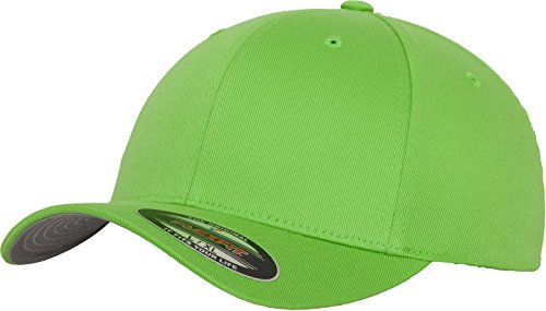 Flexfit Wooly Combed – Cappello da Baseball con 6 panelli, Unisex, per Adulti e Bambini, Unisex, 6277, Verde Fresh Green, L XL