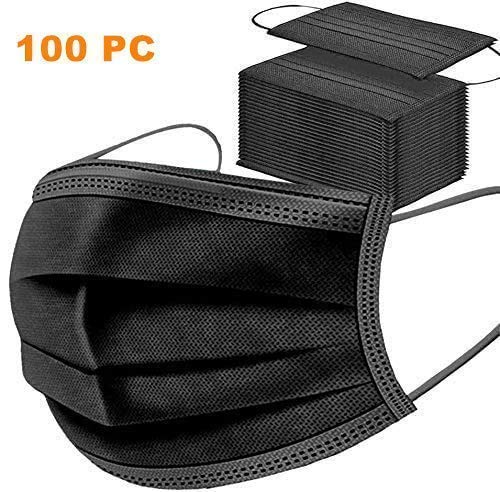 MaNMaNing - Protezione a 3 strati, traspirante, con elastico per gli occhi, confezione da 100 pezzi, 20200702-MANING-X101