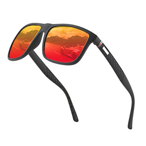 Occhiali da sole polarizzati per uomo e donna; montature vintage/classiche; lenti ad alta definizione; occhiali da sole per golf/guida/pesca/sport all'aria aperta/moda