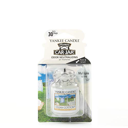 Yankee Candle 1220878E Deodoranti per Auto, Car Vaso Ultimate, Clean Cotton