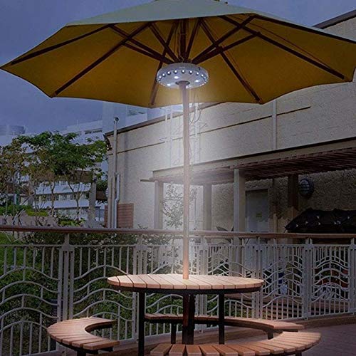 AimdonR Patio Umbrella Light, Parasol Light Super Bright 28 LED Garden Lamp Umbrella Pole Light for Patio Umbrellas