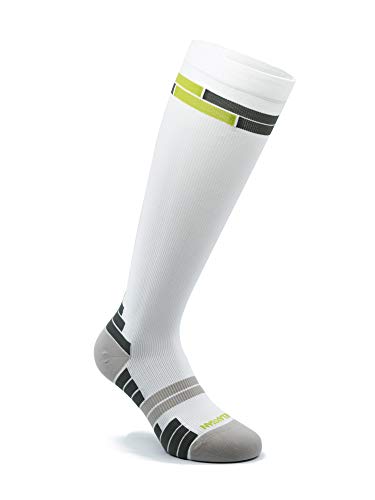 Relaxsan 800 Sport Socks (Bianco/Verde, 3L) – Calze sportive compressione graduata Fibra Dryarn massime prestazioni