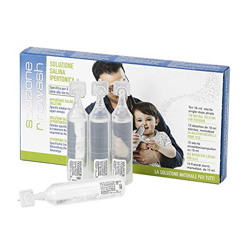 SOLUZIONE RINOWASH Soluzione salina ipertonica tamponata (3,5%) | Per il ripristino della funzionalità della mucosa nasale