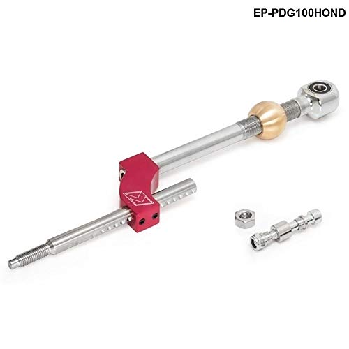 without brand EG-QCPJS, 1pc Altezza Regolabile Doppio Bend Breve Shifter M10 * 1,5 for Integra CRX B16 B18 B20 D16 (Color : Red)