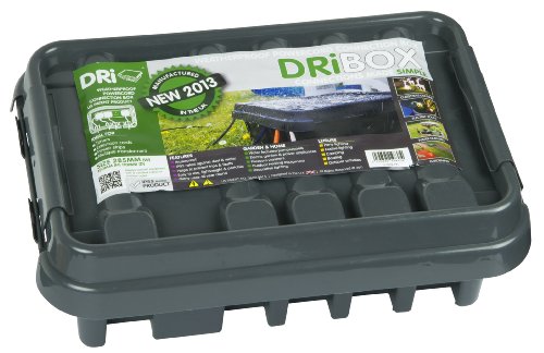 Dri-Box DB-285-UK-B Scatola a Prova di intemperie IP55 Media, Colore: Nero