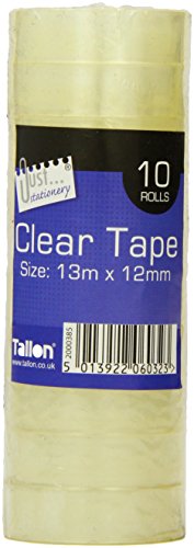 Just Stationery Mini Clear Tape (Roll of 10)