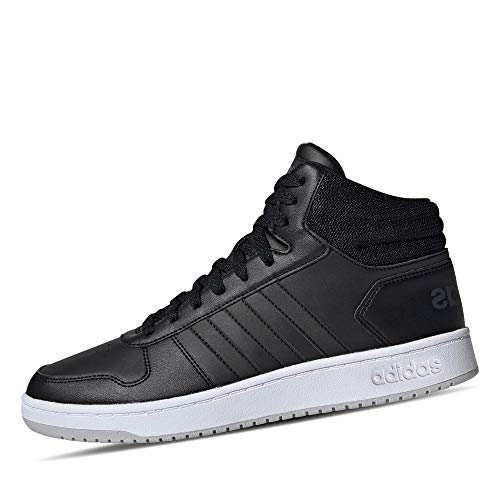 adidas Hoops 2.0 Mid, Scarpe da Basket Uomo, Core Black/Core Black/Grey Two F17, 42 2/3 EU
