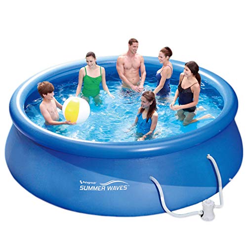 Summer Waves Fast Set Quick Up Pool 366 x 91 cm Swimming Pool famiglie piscina con pompa filtrante