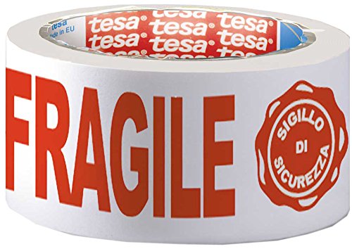 Tesa Nastro Imb Stamp Fragile, Bianco