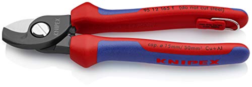 KNIPEX 95 12 165 Cesoia per cavi rivestiti in materiale bicomponente 165 mm