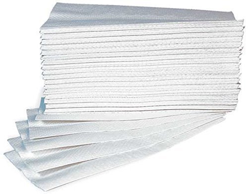 Asciugamani Carta Monouso Per Dispenser - Piegati a Z - Microgoffrato - Pura Cellulosa Interfoil - N. 25 Conf. da 150 pz