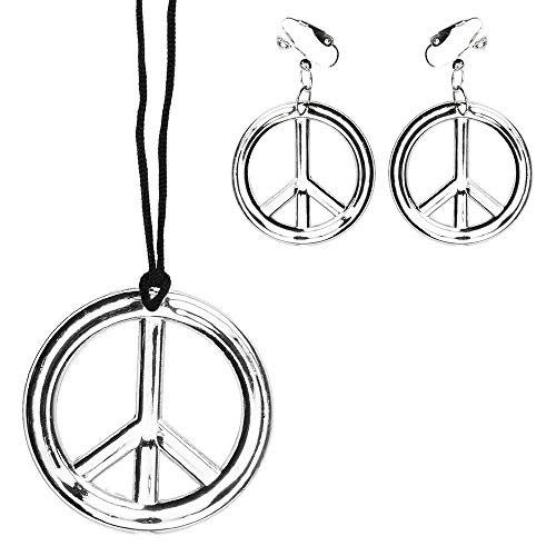 Boland BOL44517 Peace Necklace & Earring Set
