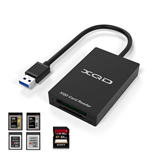 Cateck Il Lettore di schede XQD USB 3.0, Supporta tantissime schede Come Quelle XQD USB Sony Serie G/M, XQD Lexar 2933x / 1400x USB. Massima compatibilità con i sistemi operativi Windows/Mac OS