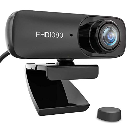 Kdely Webcam 1080P Full HD con Microfono Stereo, Video Camera per Computer Plug And Play per PC/Mac/Laptop, per Streaming di videochiamate/conferenze/Giochi/lezioni Online