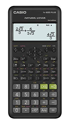 Casio FX-82ES PLUS-2 – Calcolatrice scientifica, 252 funzioni, 11 x 77 x 162 mm, colore: nero