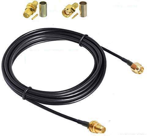 RUNCCI-YUN RG174 Prolunga Antenna∣Cavo di prolunga WiFi∣antenna FPV Cavo di prolunga∣RP-SMA Connettore Antenna∣Antenna Extension Cable SMA∣RG174 antenna coassiale|antenna del router Prolunga