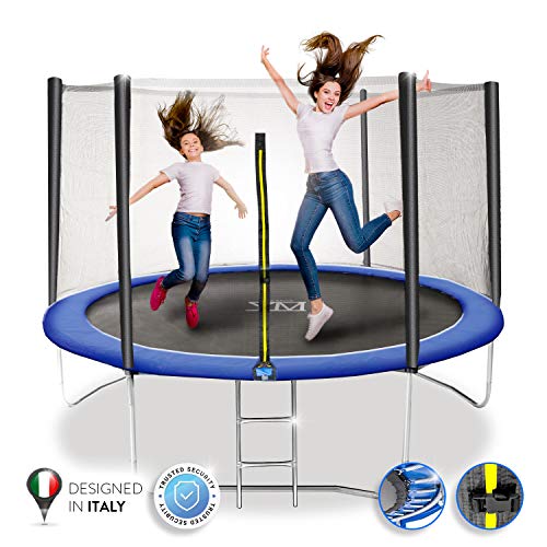 YM Trampolino Elastico da Giardino Tappeto Elastico Esterno Sport Rete YOURMOVE (Diametro 305 cm)