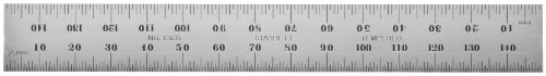 Starrett, Riga per misurazioni di precisione 150 mm, con scala millimetrica, C635-150