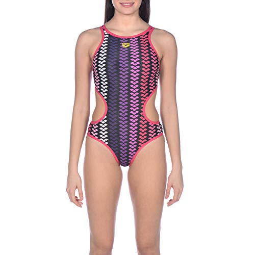 Arena One Logo Stripe Costume Sportivo, Donna, Multicolore, 36