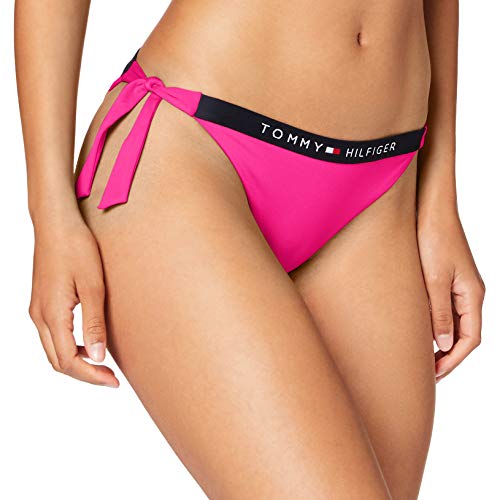 Tommy Hilfiger Cheeky Side Tie Bikini Reggiseno, Rosa (Pink GLO), XL Donna
