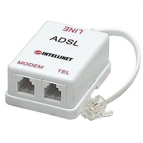 Intracom PC-0754 Filtro ADSL, Plug Rj11 Bulk, Bianco