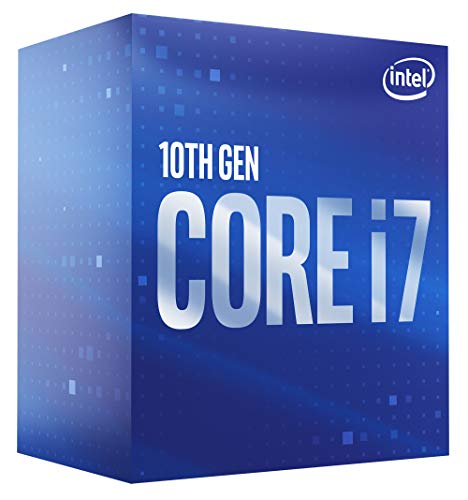 Intel Core i7-10700 (base 2.90 GHz, attacco LGA1200, 65 Watt) Box