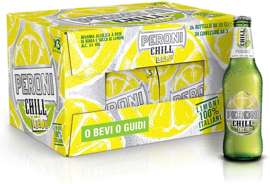 Birra Peroni Chill Lemon - Cassa da 24 x 33 cl (7.92 litri)