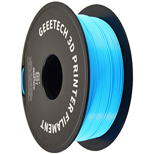 Geeetech - Filamento PLA 1,75 mm, 1 kg, colore: Bianco/Argento/Marrone/Blu acqua/Verde mela, Blu acqua, 1