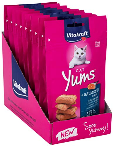 Forza di vita gatto Snack Cat Yums Plus salmone – 9 X 40 G