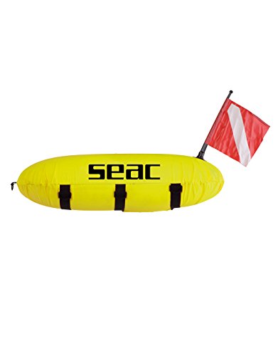 SEAC Master Siluro, Boa Segna Sub con Bandiera e Sagola Unisex Bambini, Giallo, Standard