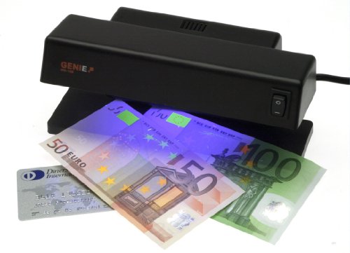 Genie MD 188 - Rilevatore di banconote false per scrivania con 1 tubo UV, tubi di irradiazione, lampada e luci
