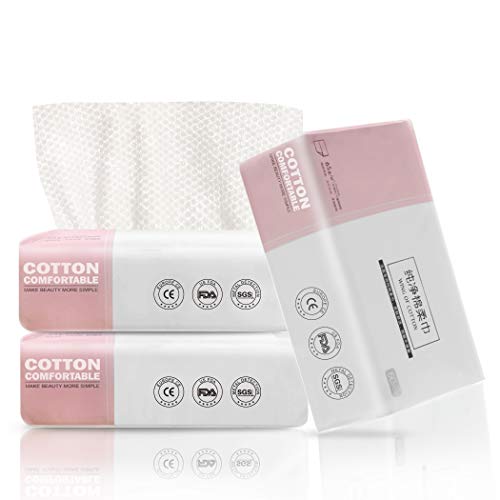 GothicBride Asciugamani Usa e Getta 100% Non-tessuto Lusso Tessuto di Cotone Facciale in Cotone per la Pulizia del Viso (3pcs)